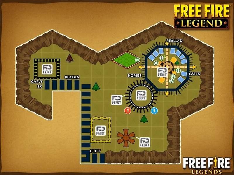 Free Fire Legend Map Layout